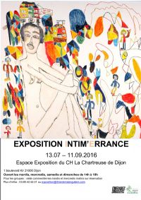 Exposition INTIM'ERRANCE. Du 13 juillet au 11 septembre 2016 à Dijon. Cote-dor. 